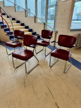 Jaren 50 Ahrend sledestoelen 